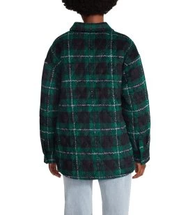 BELLE PLAID JACKET GREEN MULTI -Stevemadden STEVEMADDEN APPAREL BM402846 PONDEROSA PINE 04