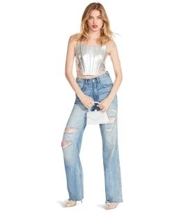 KIMMIE CORSET SILVER -Stevemadden STEVEMADDEN APPAREL BM404605 SILVER 01 90228d42 d6d9 4fba 88aa 1cdf64325d40