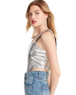 KIMMIE CORSET SILVER -Stevemadden STEVEMADDEN APPAREL BM404605 SILVER 04 bf00b402 e1b9 4481 b8b4 704b4235ce52