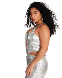 KIMMIE CORSET SILVER -Stevemadden STEVEMADDEN APPAREL BM404605 SILVER 09