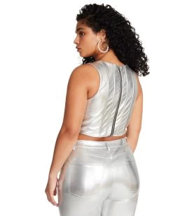 KIMMIE CORSET SILVER -Stevemadden STEVEMADDEN APPAREL BM404605 SILVER 10