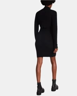 IVANA SWEATER DRESS BLACK -Stevemadden STEVEMADDEN APPAREL BM407348 BLACK 03