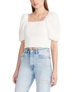 SUSANA TOP WHITE 8 SUSANA TOP WHITE -Stevemadden STEVEMADDEN APPAREL BN104673 WHITE 02