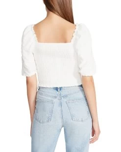 SUSANA TOP WHITE 9 SUSANA TOP WHITE -Stevemadden STEVEMADDEN APPAREL BN104673 WHITE 03