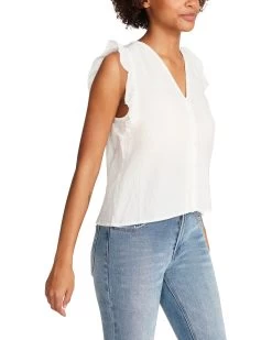 LORETTA TOP WHITE -Stevemadden STEVEMADDEN APPAREL BN104701 WHITE 02