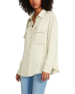 AUGUSTINA TOP GREEN -Stevemadden STEVEMADDEN APPAREL BN104708 LIGHT SAGE 01