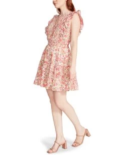 KIANNA DRESS WHITE -Stevemadden STEVEMADDEN APPAREL BN108599 WHITE DITSY FLORAL 02