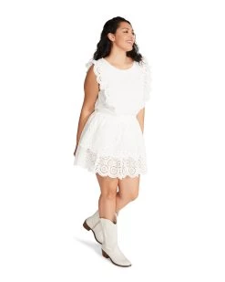 JAYDA DRESS WHITE -Stevemadden STEVEMADDEN APPAREL BN108659 WHITE 05