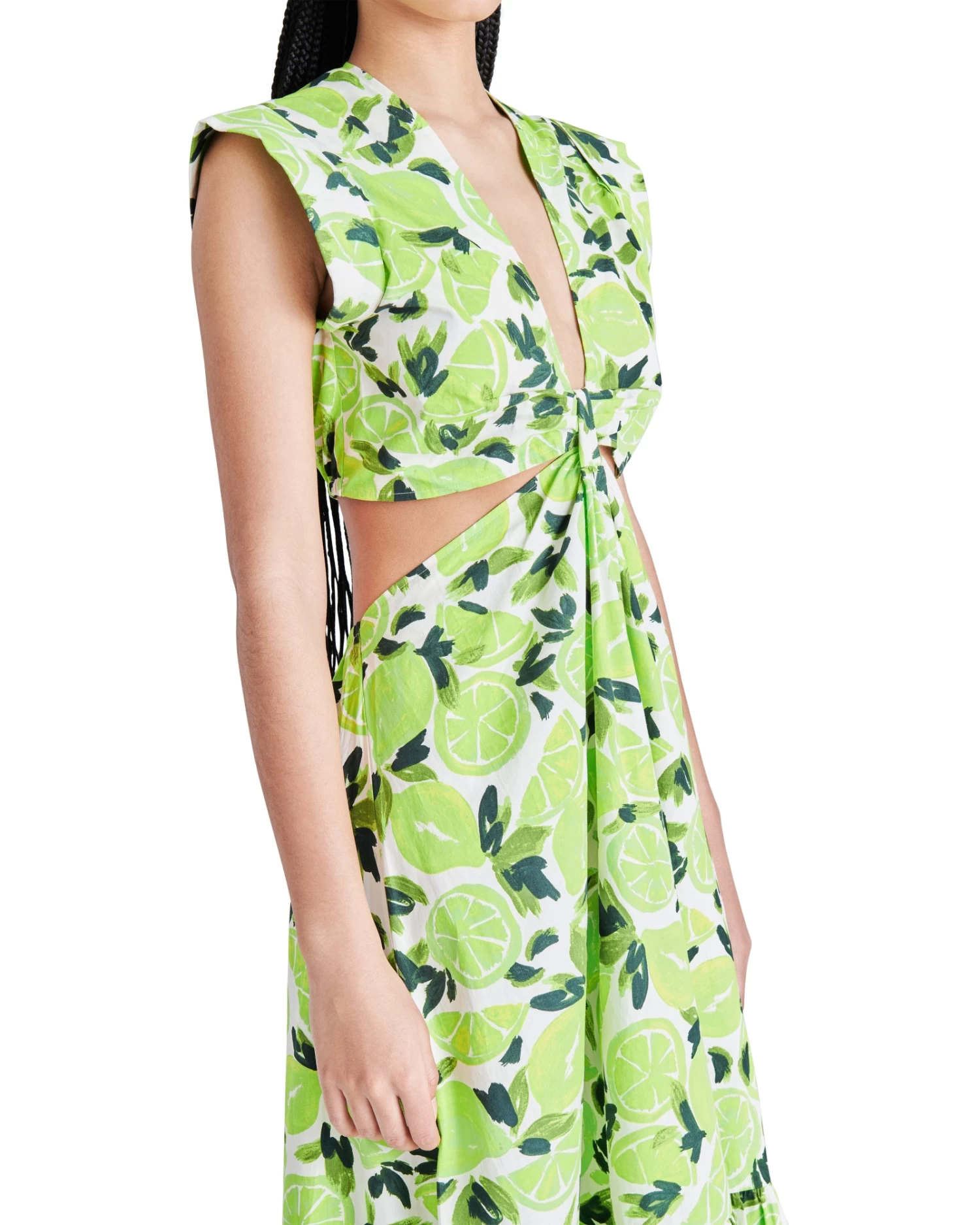 AMANDA MIDI DRESS GREEN MULTI 6 AMANDA MIDI DRESS GREEN MULTI - Image 4