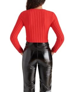 MELISSA SWEATER RED -Stevemadden STEVEMADDEN APPAREL BN306381 CHERRY 03