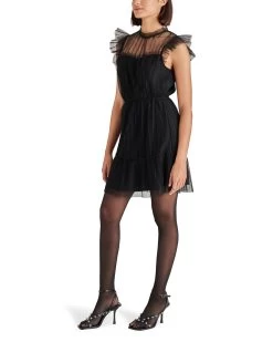 SABRINA DRESS BLACK -Stevemadden STEVEMADDEN APPAREL BN308116 BLACK 03