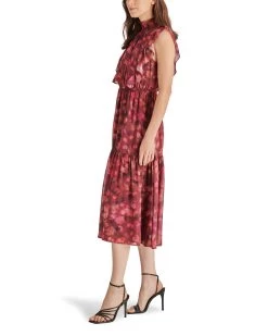 ANNA DRESS PINK MULTI 8 ANNA DRESS PINK MULTI -Stevemadden STEVEMADDEN APPAREL BN308144 PINK MULTI 03