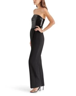 RIKI JUMPSUIT BLACK 8 RIKI JUMPSUIT BLACK -Stevemadden STEVEMADDEN APPAREL BN403679 BLACK 03