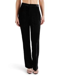 MERCER CRUSHED VELVET PANT BLACK