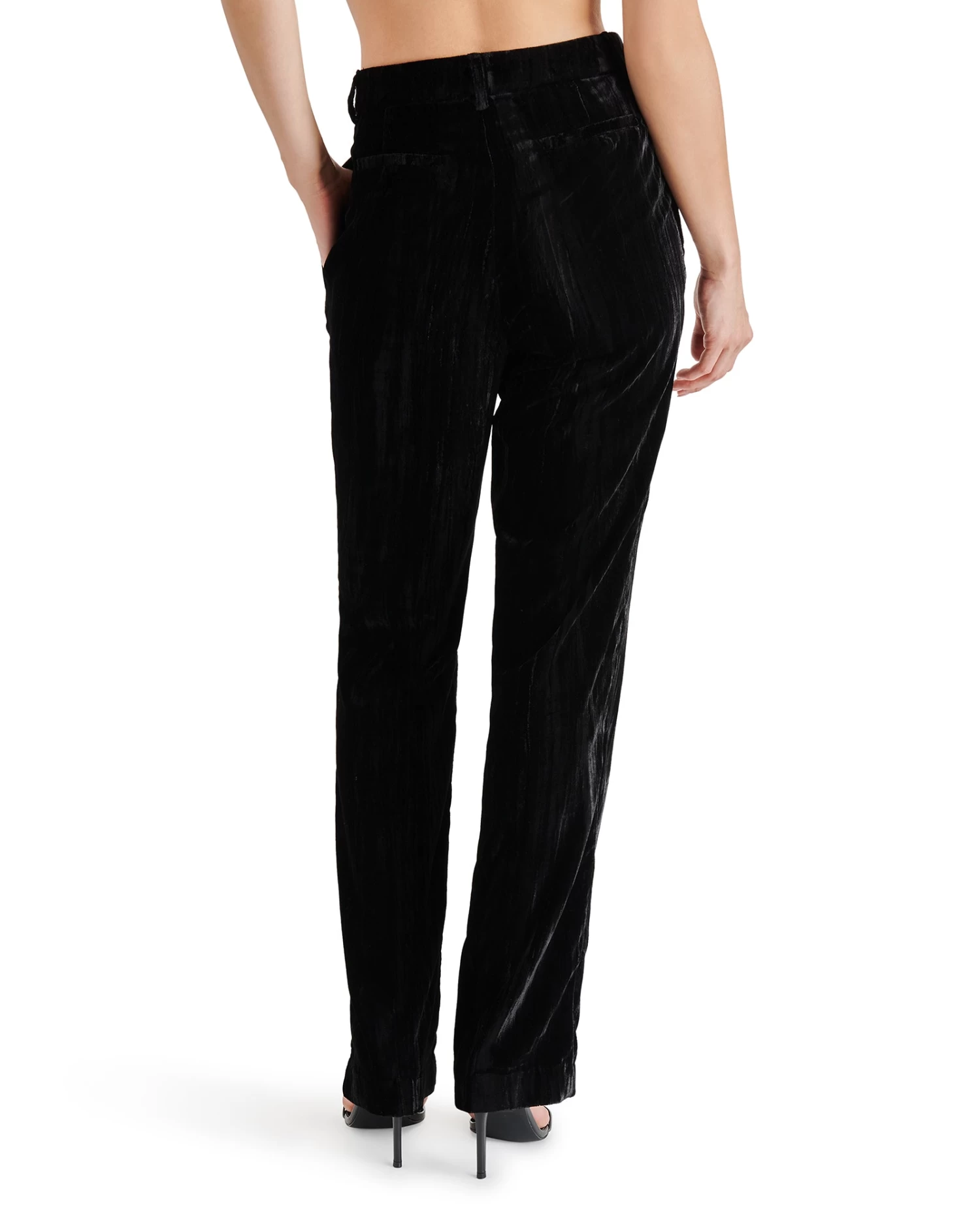MERCER CRUSHED VELVET PANT BLACK 5 MERCER CRUSHED VELVET PANT BLACK - Image 3