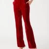 MERCER CRUSHED VELVET PANT RED -Stevemadden STEVEMADDEN APPAREL BN403722 RED 0561