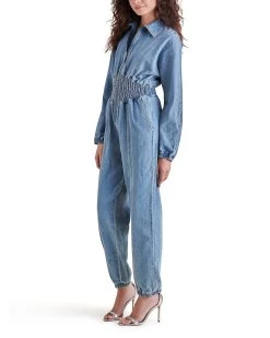 COYA DENIM JUMPSUIT BLUE 8 COYA DENIM JUMPSUIT BLUE -Stevemadden STEVEMADDEN APPAREL BN403765 LIGHT BLUE 03