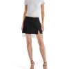 CAM SKIRT WITH FRINGE BLACK -Stevemadden STEVEMADDEN APPAREL BN409876 BLACK 01