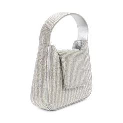 BELEVATE SILVER -Stevemadden STEVEMADDEN HANDBAG BELEVATE SILVER ANGLE