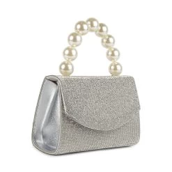 BPERLY SILVER 9 BPERLY SILVER -Stevemadden STEVEMADDEN HANDBAG BPERLY SILVER ANGLE