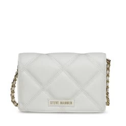 BENDUE WHITE -Stevemadden STEVEMADDEN INTL HANDBAGS BENDUE CREAM BACK