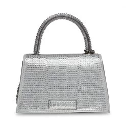 BGLIMPSE SILVER -Stevemadden STEVEMADDEN INTL HANDBAGS BGLIMPSE CLEAR BACK