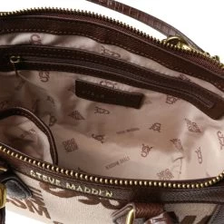BLABEL BROWN MULTI -Stevemadden STEVEMADDEN INTL HANDBAGS BLABEL BROWN INSIDE