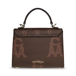 BSEMI BROWN -Stevemadden STEVEMADDEN INTL HANDBAGS BSEMI CHOCOLATE BACK
