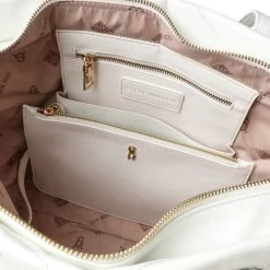 BWORKING WHITE MULTI -Stevemadden STEVEMADDEN INTL HANDBAGS BWORKING C CREAMPOLGOLD INSIDE
