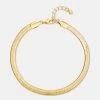 HERRINGBONE ANKLET GOLD -Stevemadden STEVEMADDEN JEWELRY CAX657513 GOLD