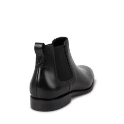 LONNIE BLACK LEATHER -Stevemadden STEVEMADDEN LONNIE BLACK BACKSIDE
