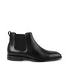 LONNIE BLACK LEATHER 1 LONNIE BLACK LEATHER -Stevemadden STEVEMADDEN LONNIE BLACK SIDE