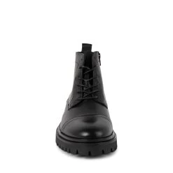 PORCHE BLACK LEATHER -Stevemadden STEVEMADDEN PORCHE BLACK FRONT