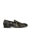 BASELL BLACK MULTI -Stevemadden STEVEMADDEN SHOES BASELL BLACK GOLD SIDE