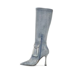 BECKHAM DENIM -Stevemadden STEVEMADDEN SHOES BECKHAM DENIM FABRIC INSIDE