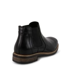 BRITHE BLACK LEATHER 10 BRITHE BLACK LEATHER -Stevemadden STEVEMADDEN SHOES BRITHE BLACK BACKSIDE