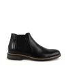 BRITHE BLACK LEATHER -Stevemadden STEVEMADDEN SHOES BRITHE BLACK SIDE