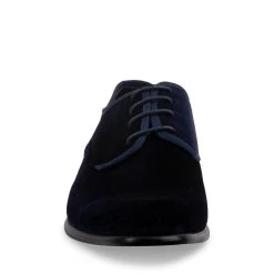 BRYTONN BLUE VELOUR -Stevemadden STEVEMADDEN SHOES BRYTONN NAVY FRONT