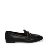 CARRINE BLACK LEATHER -Stevemadden STEVEMADDEN SHOES CARRINE BLACK LEATHER SIDE