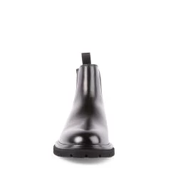 CARVER BLACK LEATHER -Stevemadden STEVEMADDEN SHOES CARVER BLACKLEATHER FRONT