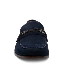 DAMARI BLUE SUEDE -Stevemadden STEVEMADDEN SHOES DAMARI NAVY FRONT