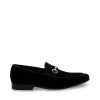 DIEGGO BLACK VELVET -Stevemadden STEVEMADDEN SHOES DIEGGO BLACK SIDE