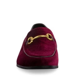DIEGGO BURGUNDY VELVET 9 DIEGGO BURGUNDY VELVET -Stevemadden STEVEMADDEN SHOES DIEGGO BORDEAUX FRONT