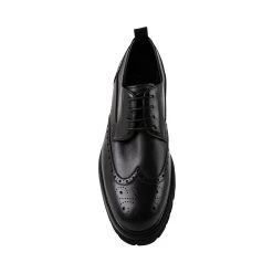 EMERI BLACK LEATHER -Stevemadden STEVEMADDEN SHOES EMERI BLACK TOP