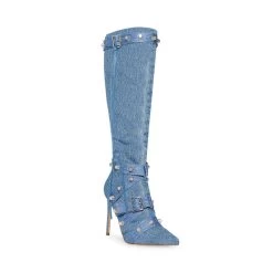 FINK DENIM FABRIC -Stevemadden STEVEMADDEN SHOES FINK DENIM FABRIC