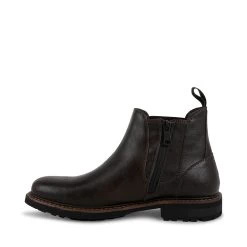 FLAVIO BROWN -Stevemadden STEVEMADDEN SHOES FLAVIO BROWN ZIPPER