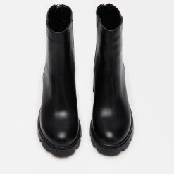 GOUCHO BLACK LEATHER -Stevemadden STEVEMADDEN SHOES GOUCHO BLACK LEATHER 04