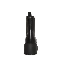 HAYLAN BLACK -Stevemadden STEVEMADDEN SHOES HAYLAN BLACK LEATHER BACK