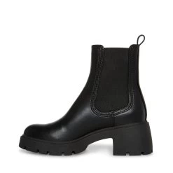 HAYLAN BLACK -Stevemadden STEVEMADDEN SHOES HAYLAN BLACK LEATHER INSIDE