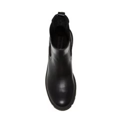 HAYLAN BLACK -Stevemadden STEVEMADDEN SHOES HAYLAN BLACK LEATHER TOP